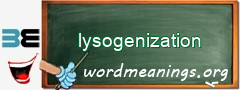 WordMeaning blackboard for lysogenization